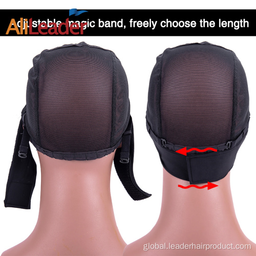 China Adjustable Magic Paste Wig Caps WIth Attachment Headband Factory